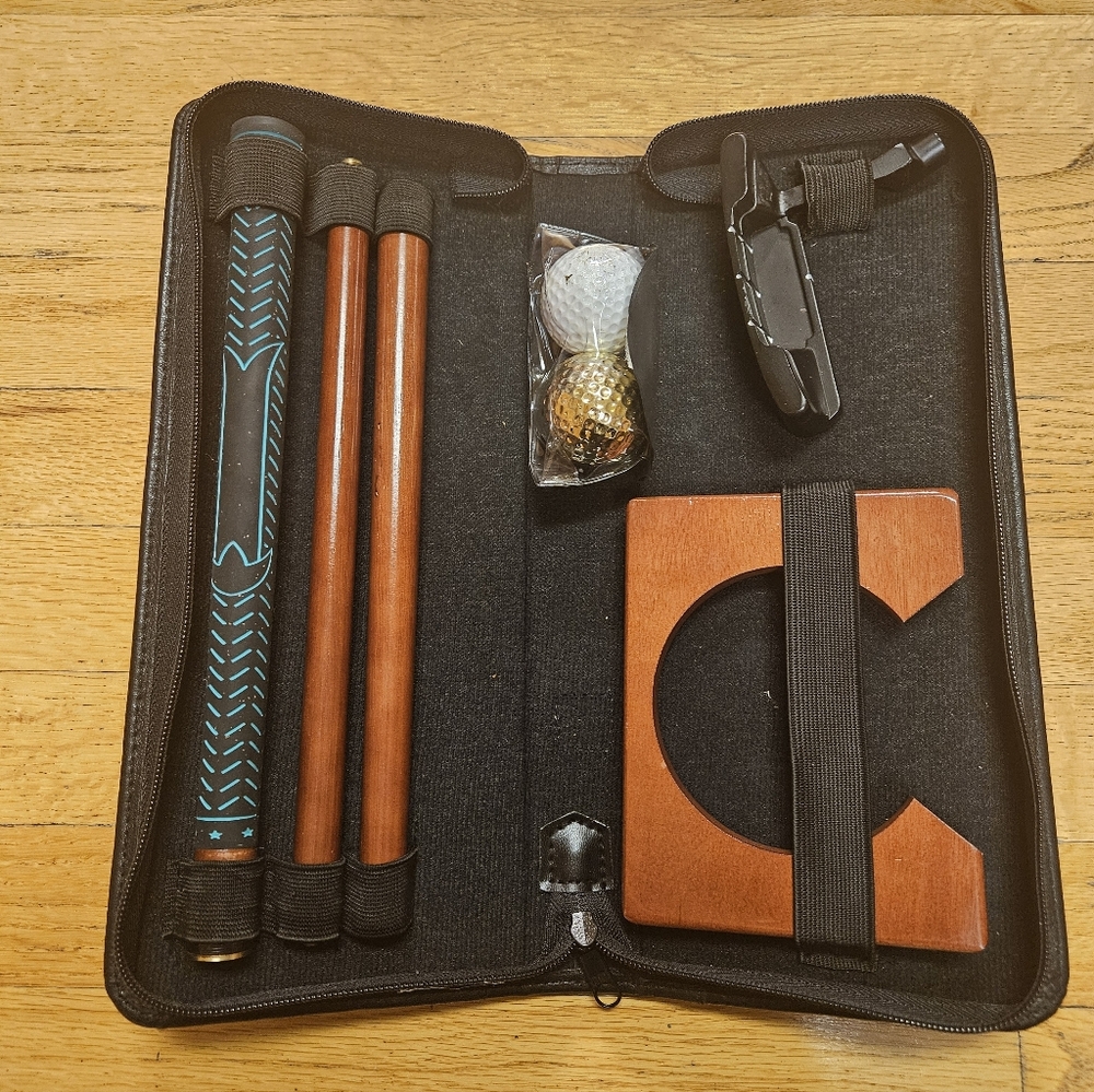 Executive Travel Indoor Golf Putter Set - Gift for Dad